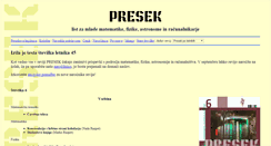 Desktop Screenshot of presek.si
